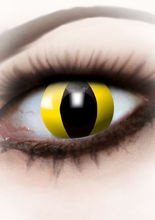 Kontaktlinsen Katze schwarz-gelb