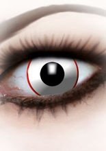 Kontaktlinsen Kreissäge weiss-rot
