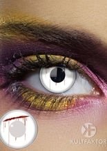 Kontaktlinsen Monster, weiß