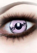 Kontaktlinsen Mumie Narbe weiss-schwarz