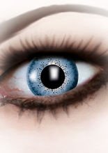 Kontaktlinsen Punkte blau