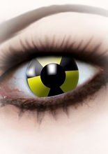Kontaktlinsen Radioaktiv gelb-schwarz