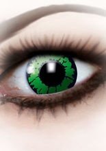 Kontaktlinsen Reptil grün-schwarz