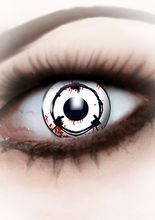 Kontaktlinsen Stacheldraht weiss-schwarz