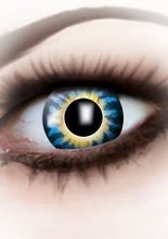 Kontaktlinsen Stern gelb-blau