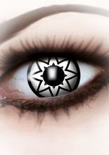 Kontaktlinsen Stern weiss-schwarz
