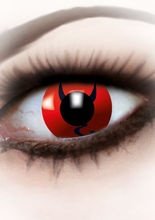 Kontaktlinsen Teufel rot-schwarz