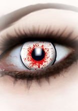 Kontaktlinsen blutig weiss-rot