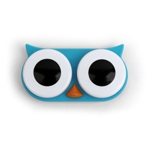 Kontaktlinsenbehälter Owl blau