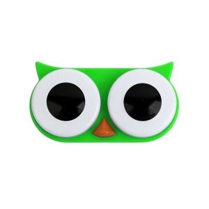 Kontaktlinsenbehälter Owl grün