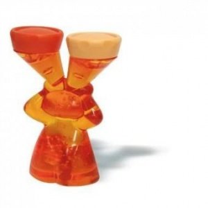 Kontaktlinsenbox Luke transparent orange