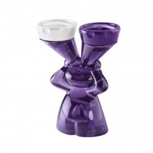 Kontaktlinsenbox Luke transparent pflaum