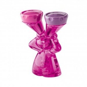 Kontaktlinsenbox Luke transparent pink