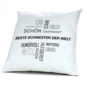 Kopfkissen mit Namen Beste Schwester