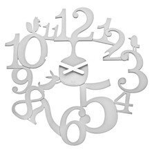 Koziol - [pi:p] Wanduhr, weiß