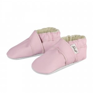 Krabbelschuh aus Leder uni ros