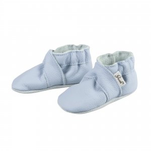 Krabbelschuh uni hellblau