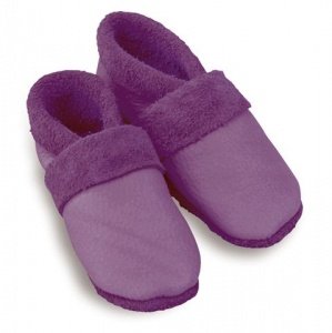 Krabbelschuhe Leder ultraweich aubergine