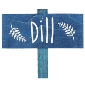 Kräuterschild "Dill", lang