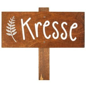 Kräuterschild "Kresse"
