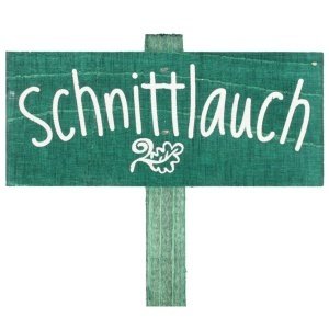 Kräuterschild "Schnittlauch", lang