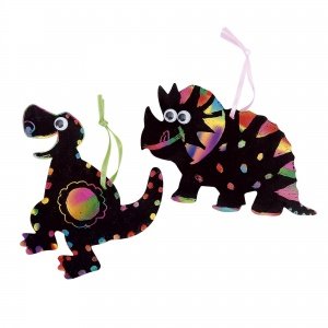 Kratzbilder-Spaß "Dinosaurier"