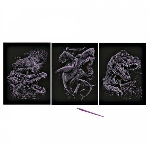 Kratzkunst "Holografie"