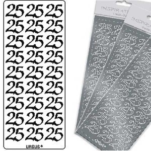 Kreativ Sticker 25, silber