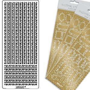 Kreativ Sticker Bordüren, gold