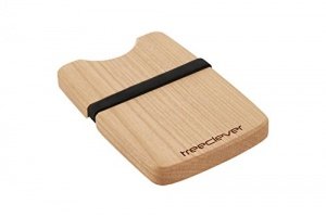 treeclever Kreditkartenetui Kirschholz