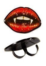 Kreepsville Gothic 2 Finger Ring Vampir 