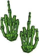 Kreepsville Gothic Aufnäher Skeletthände