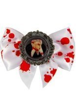 Kreepsville Gothic Haarschleife Zahn gra