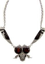 Kreepsville Gothic Halskette Fliege schw