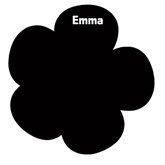 Kreidetafel-Aufkleber (S) violets