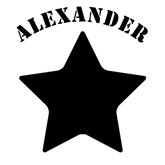 Kreidetafelaufkleber (M) bigstar