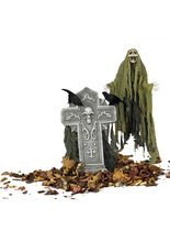 Kreuz-Grabstein Totenkopf Halloween-Deko