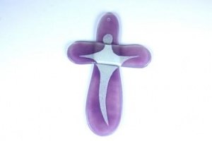 Kreuz aus Glas ""heilig Geist""