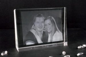 Kristallblock 14 x 10,5 x 3,5cm inkl. 2D