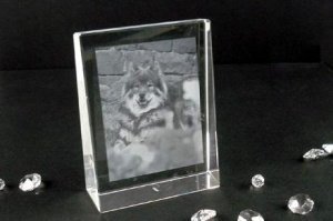 Kristallblock 8 x 10,5 x 3cm inkl. 2D La