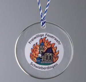 Kristallglas Medaille