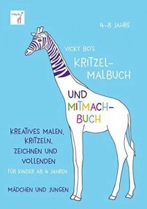 Kritzel-Malbuch und Mitmach-Buch