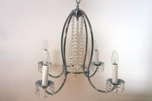 Kronleuchter chrom 55 cm