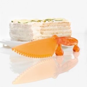 Kuchenmesser Coco transparent orange