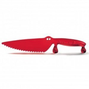 Kuchenmesser Coco transparent rot