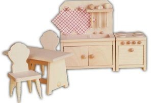 Küche für Puppenhaus "Rustikal"