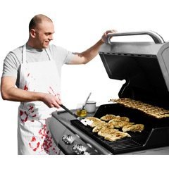 Küchenschürze Schlachter mit Blutspuren