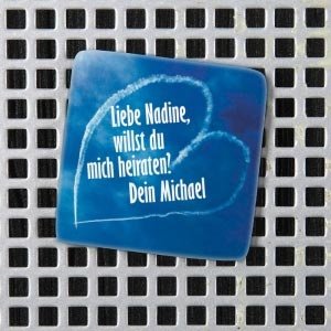 Kühlschrankmagnet Liebesbotschaft