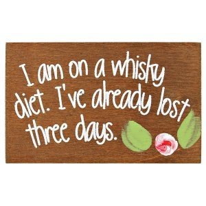 Kühlschrankmagnet "Whisky Diet"