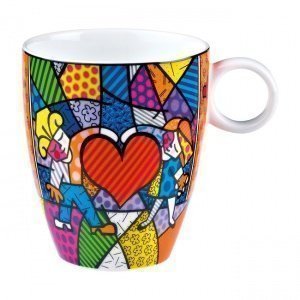 Künstler-Becher Pop Art, Kinder mit Herz